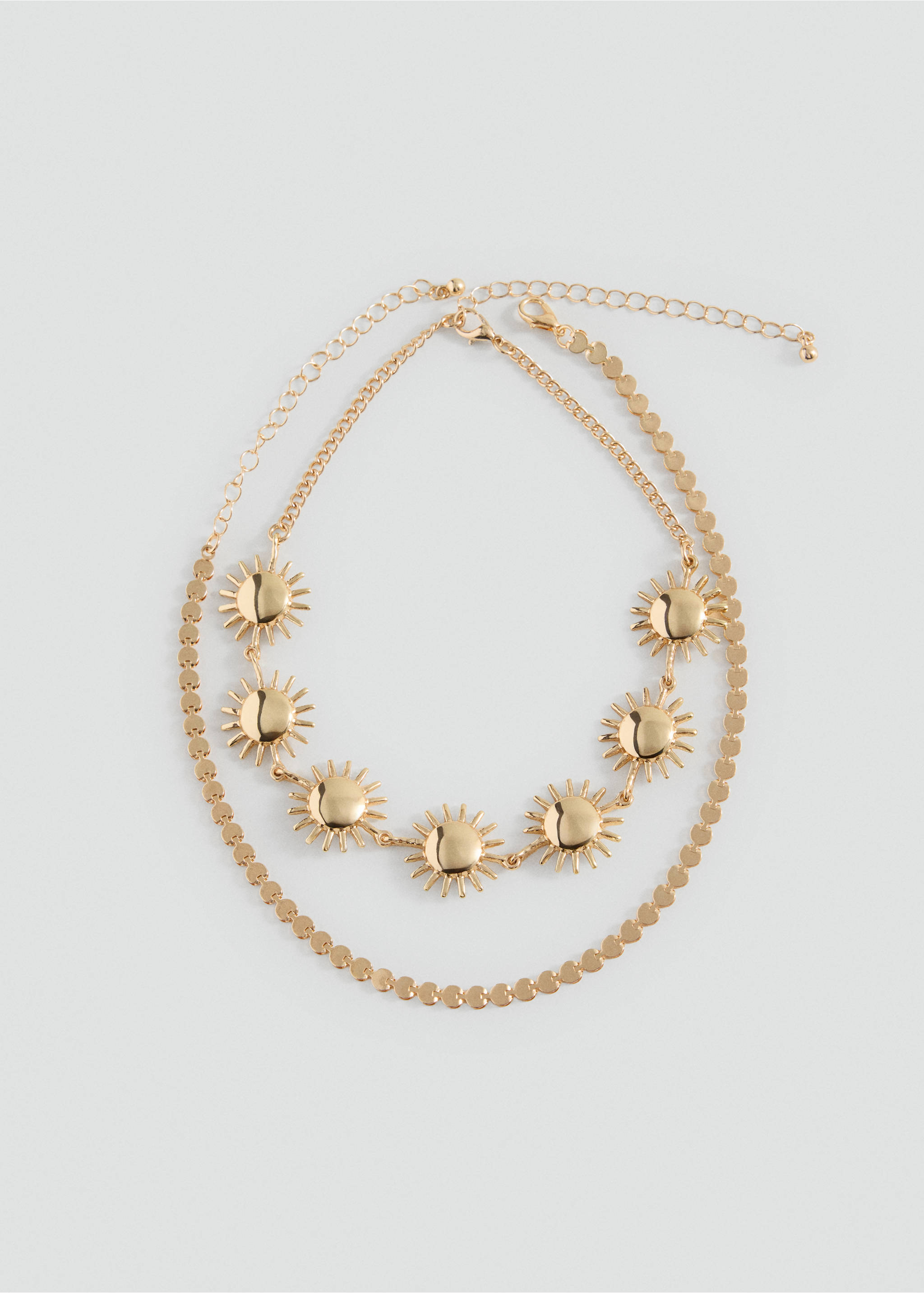 Combined sun collar - Article without model, Gold. Ref: 37043324-00.