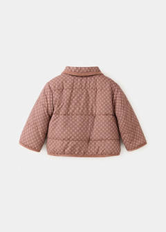 Puffer buttoned coat — Pink 4