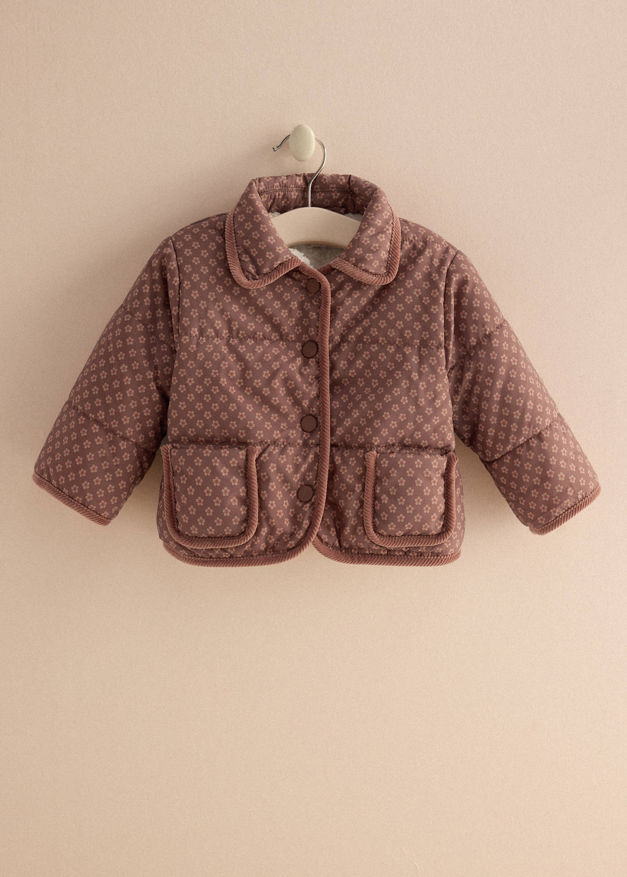 Puffer buttoned coat - Details of the article 5