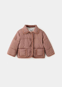 Puffer buttoned coat — Pink 2