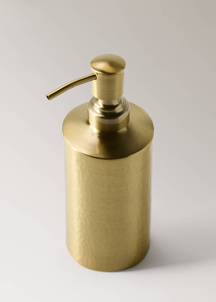 Stainless steel soap dispenser — Gold