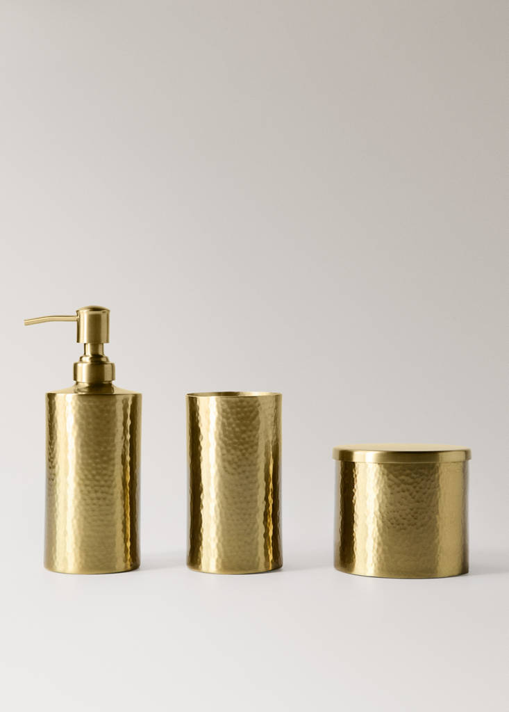 Stainless steel soap dispenser — Gold