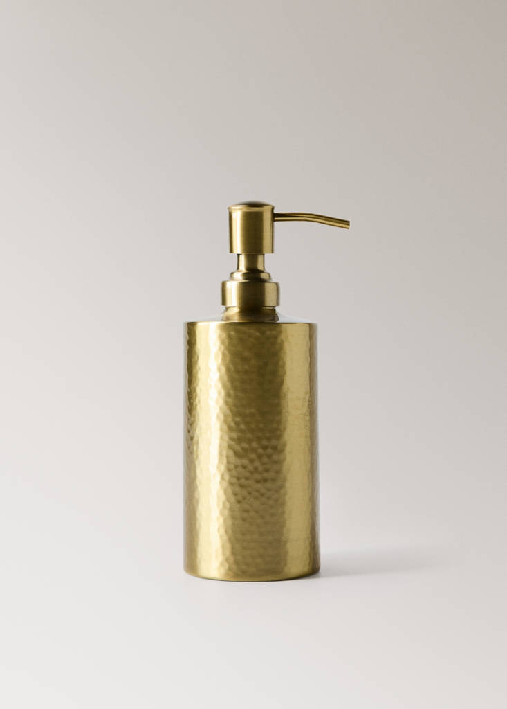 Stainless steel soap dispenser — Gold