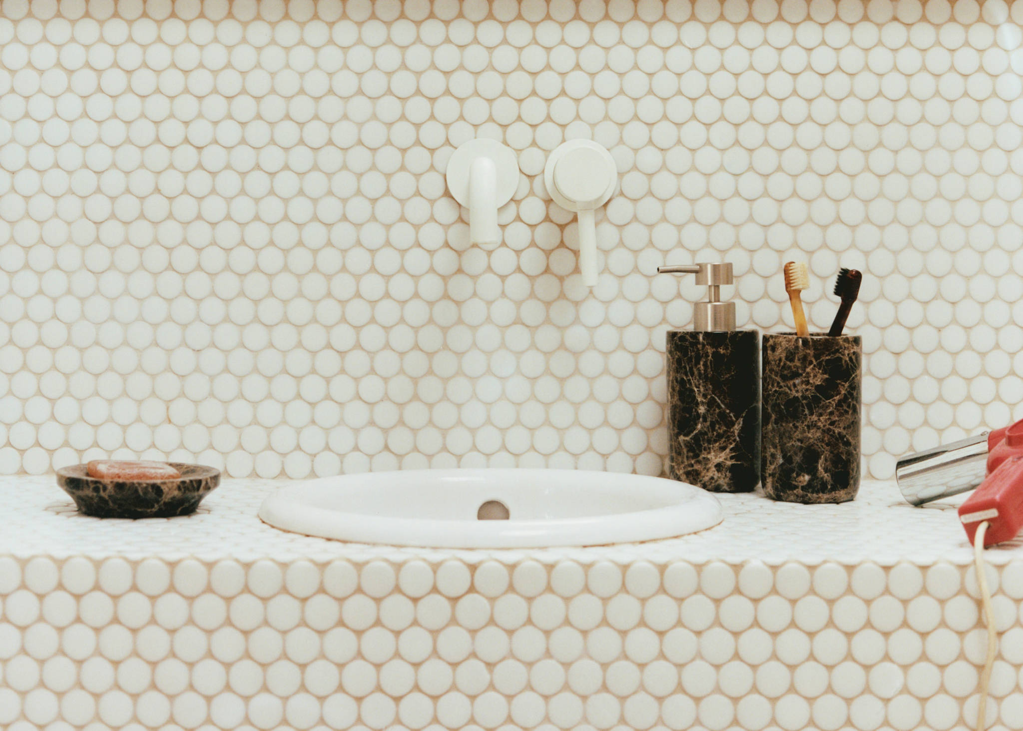 Marble soap dispenser - Panoramic plane
