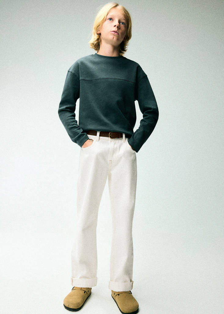 Regular fit jeans with rolled-up hem — Off White