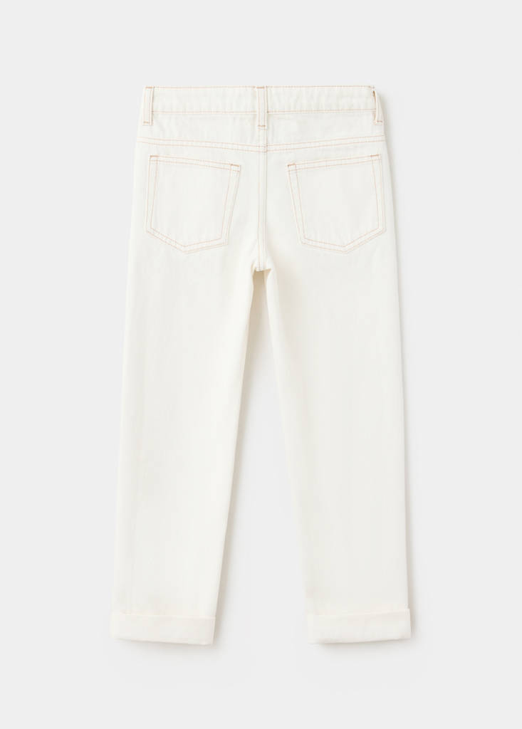 Regular fit jeans with rolled-up hem — Off White