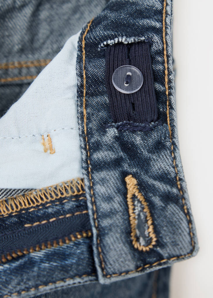Regular fit jeans with rolled-up hem — Medium Vintage Blue