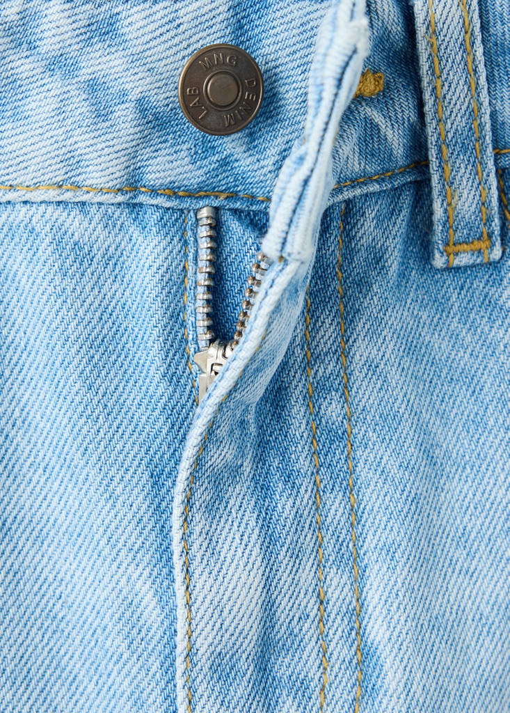 Regular fit jeans with rolled-up hem — Light Blue