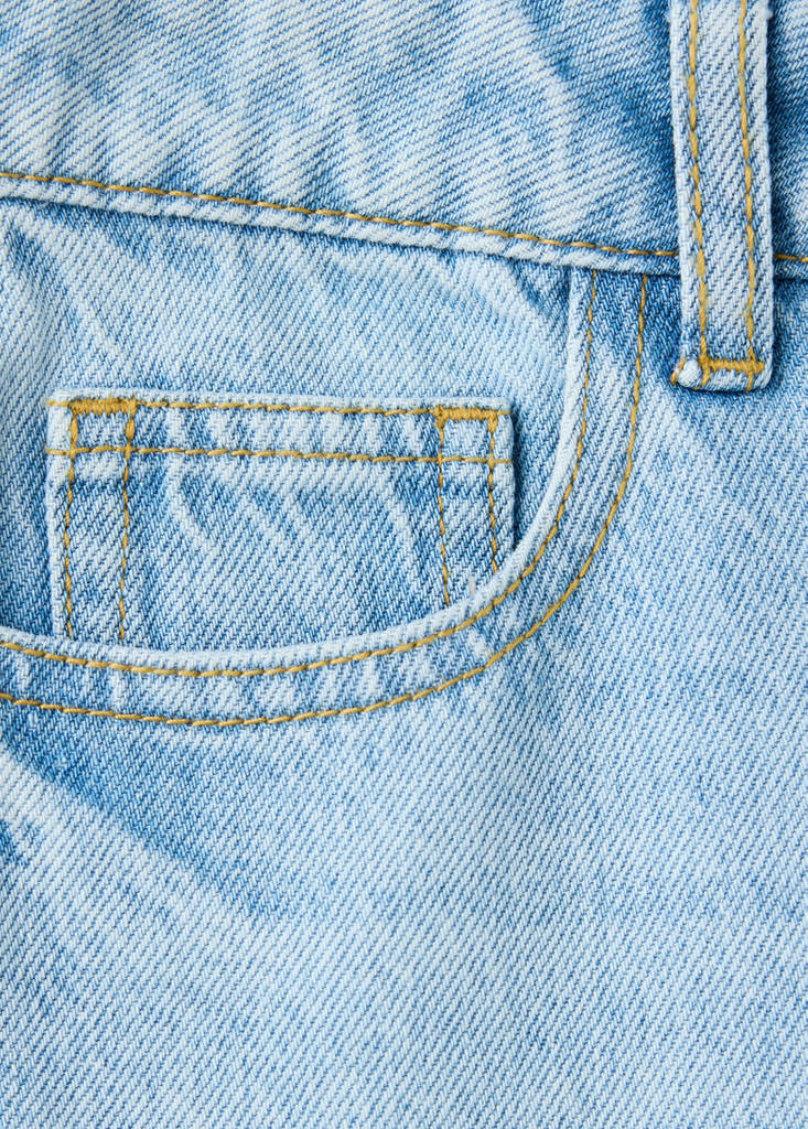 Regular fit jeans with rolled-up hem — Light Blue