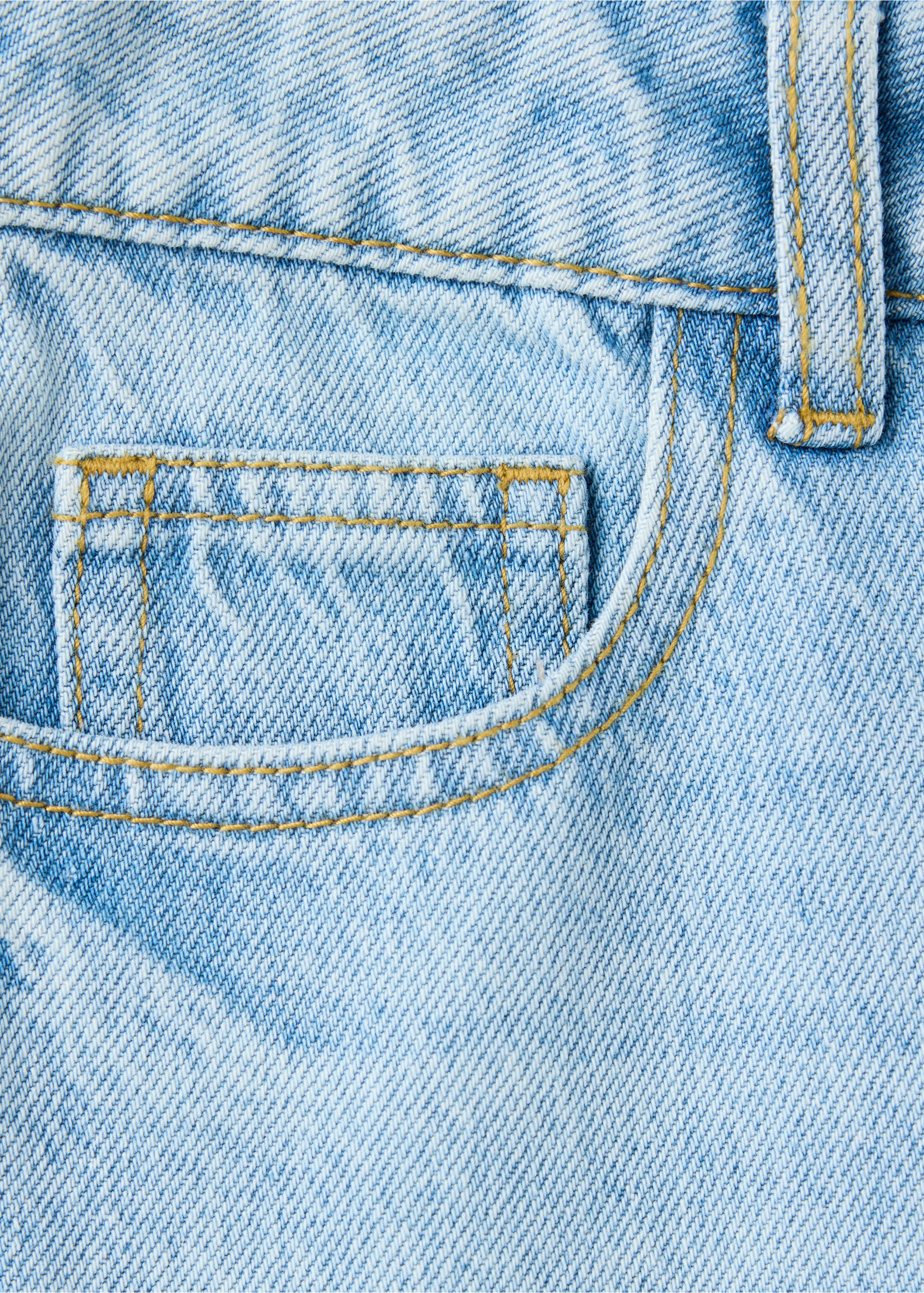 Jeans rectos bajo vuelto - Detalle del artículo 0, Azul claro. Ref: 37043864-00.