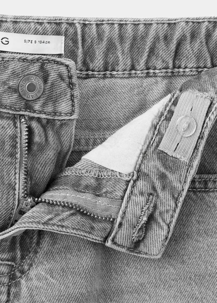 Regular fit jeans with rolled-up hem — Denim Grey