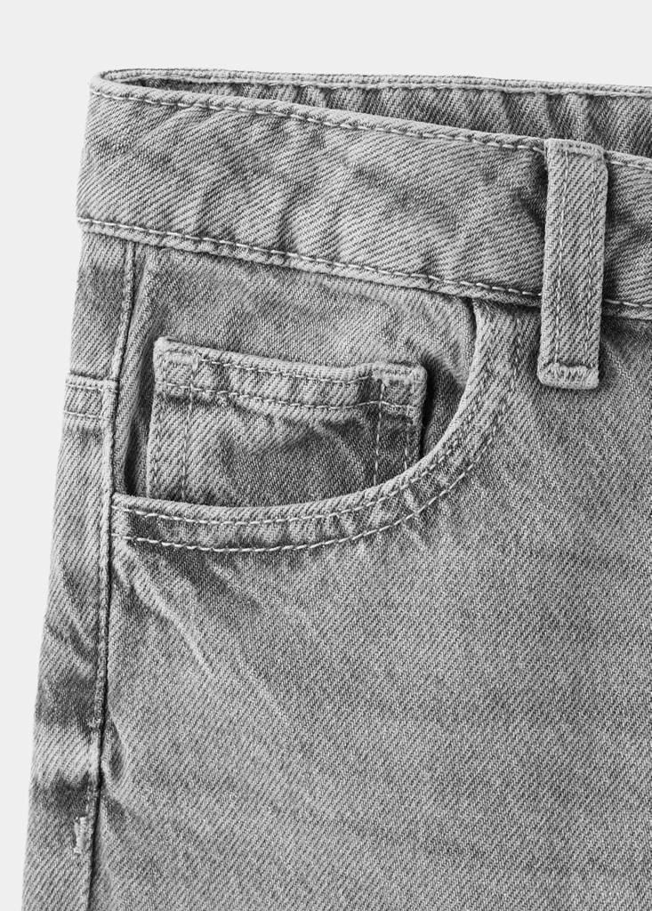 Regular fit jeans with rolled-up hem — Denim Grey