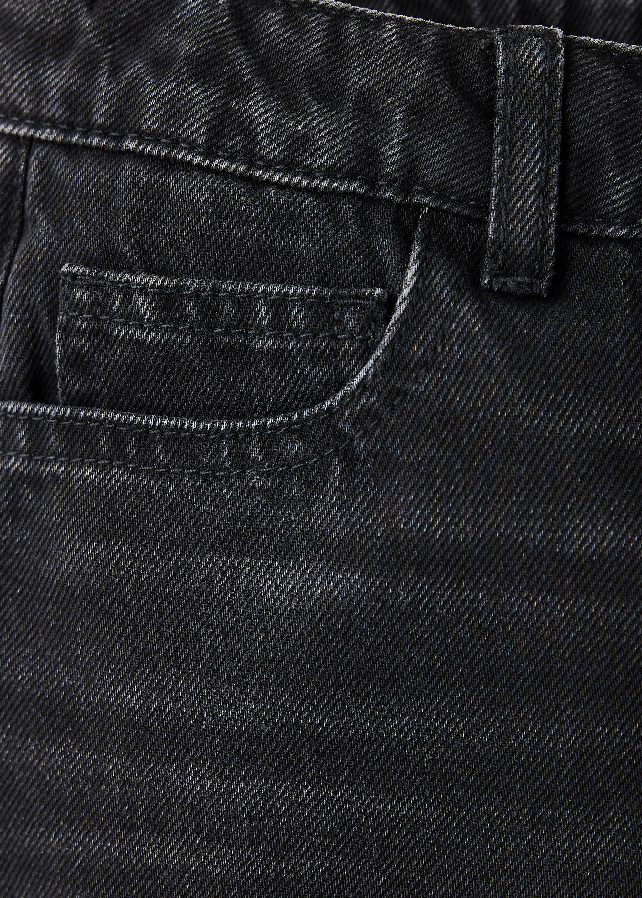 Turned-up straight jeans - Details of the article 0