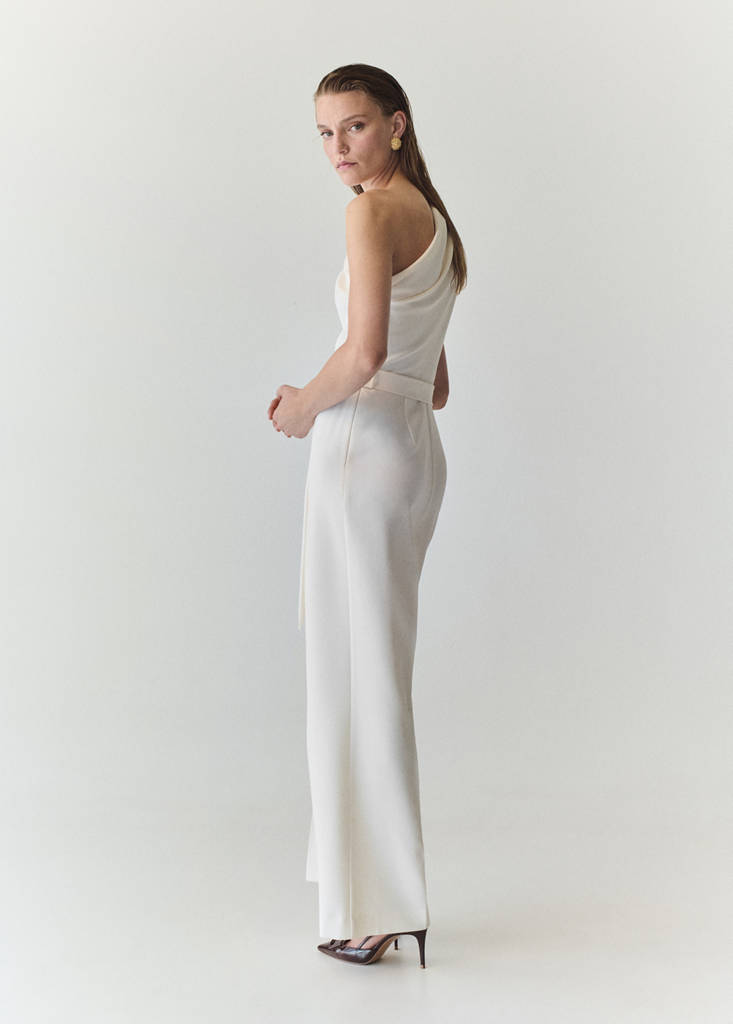 Asymmetric belt jumpsuit - thumbnail 3
