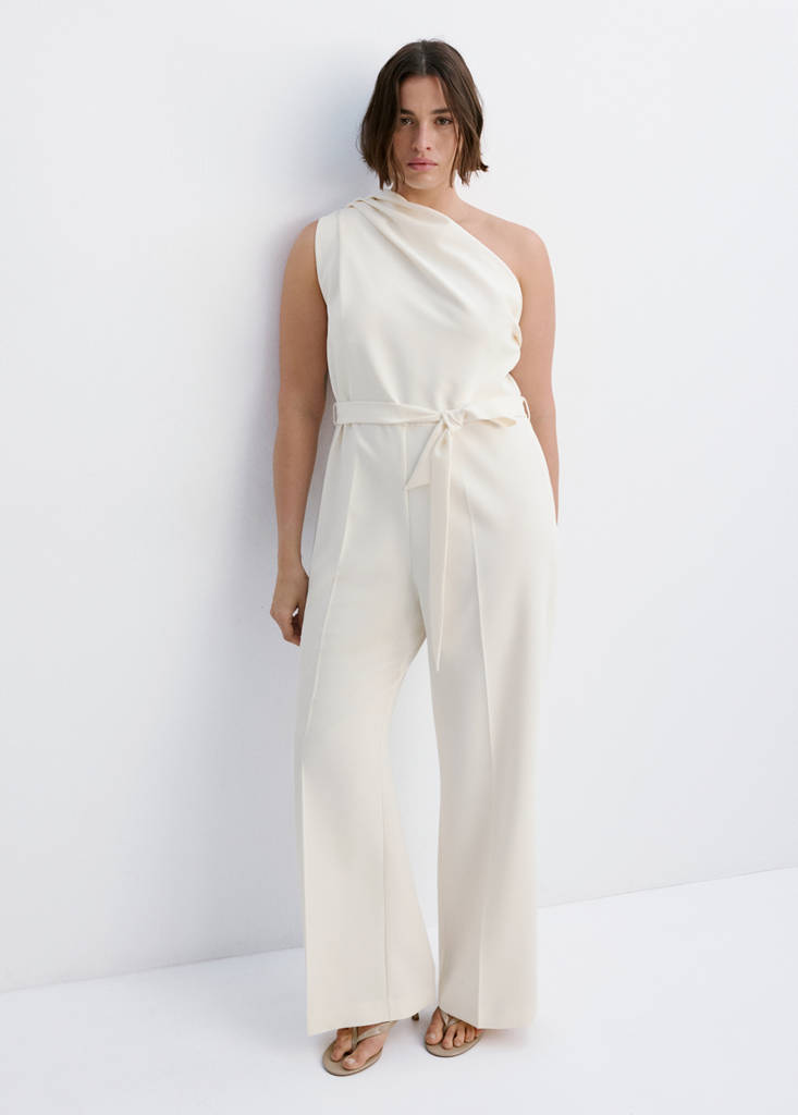 Asymmetric belt jumpsuit - thumbnail 7