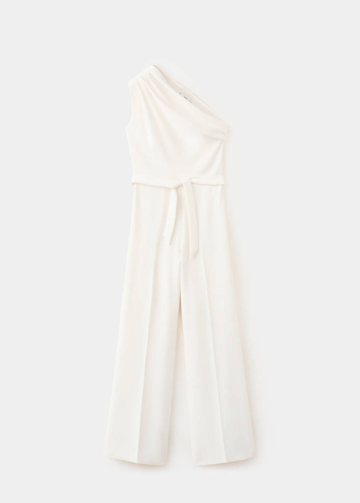 Asymmetric belt jumpsuit - thumbnail 4