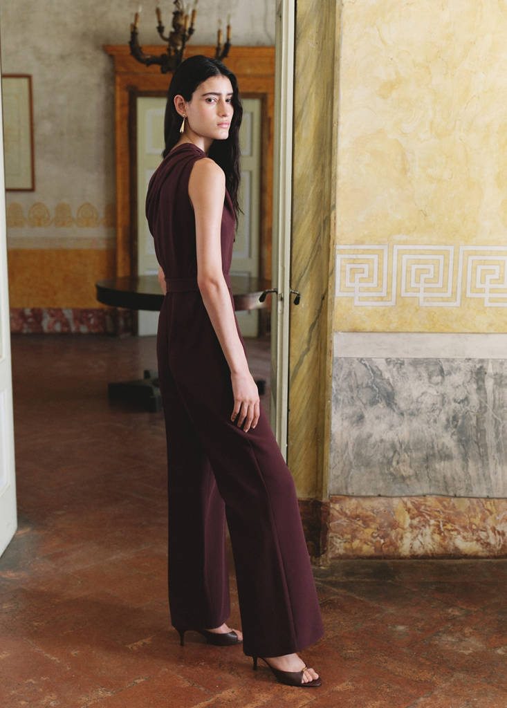 Asymmetric belt jumpsuit - thumbnail 10