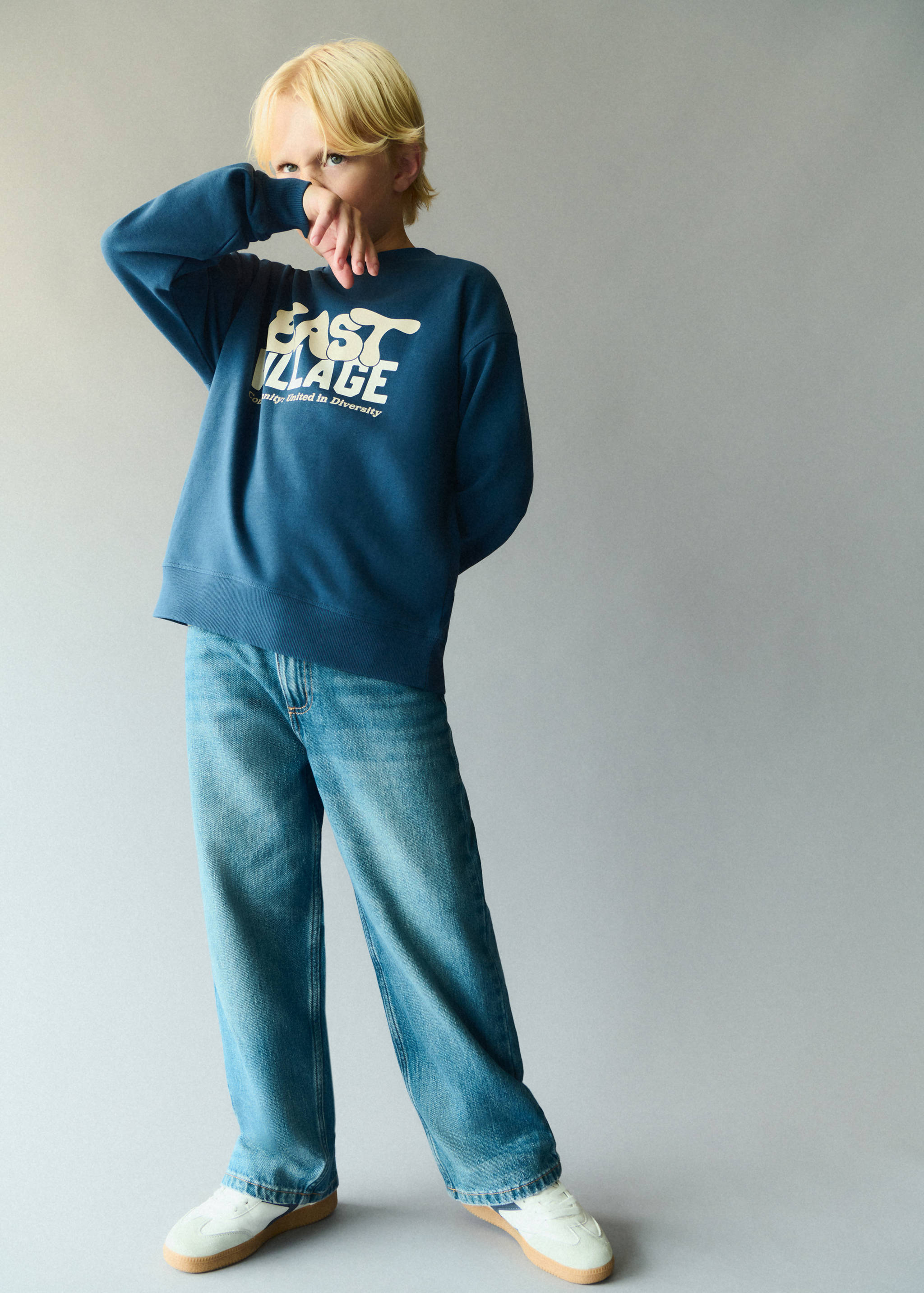 Sweatshirt de 100% algodão com frase - Pormenor do artigo 5