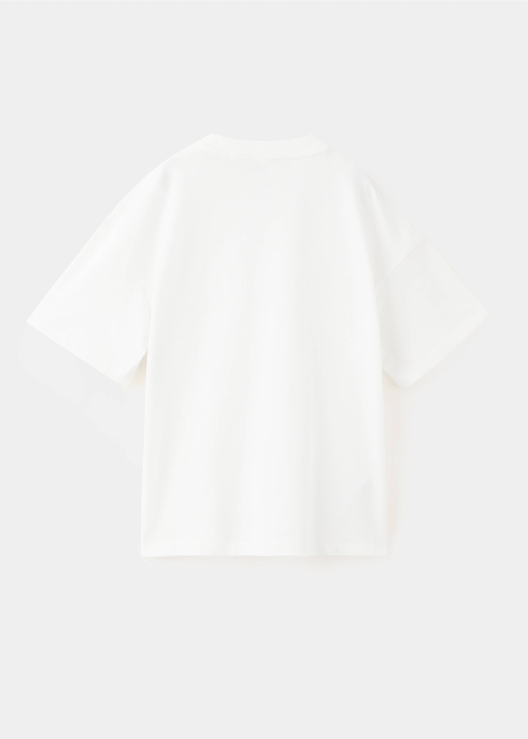 100% Cotton Slogan T-Shirt - Reverse of the article, White. Ref: 37043876-00.