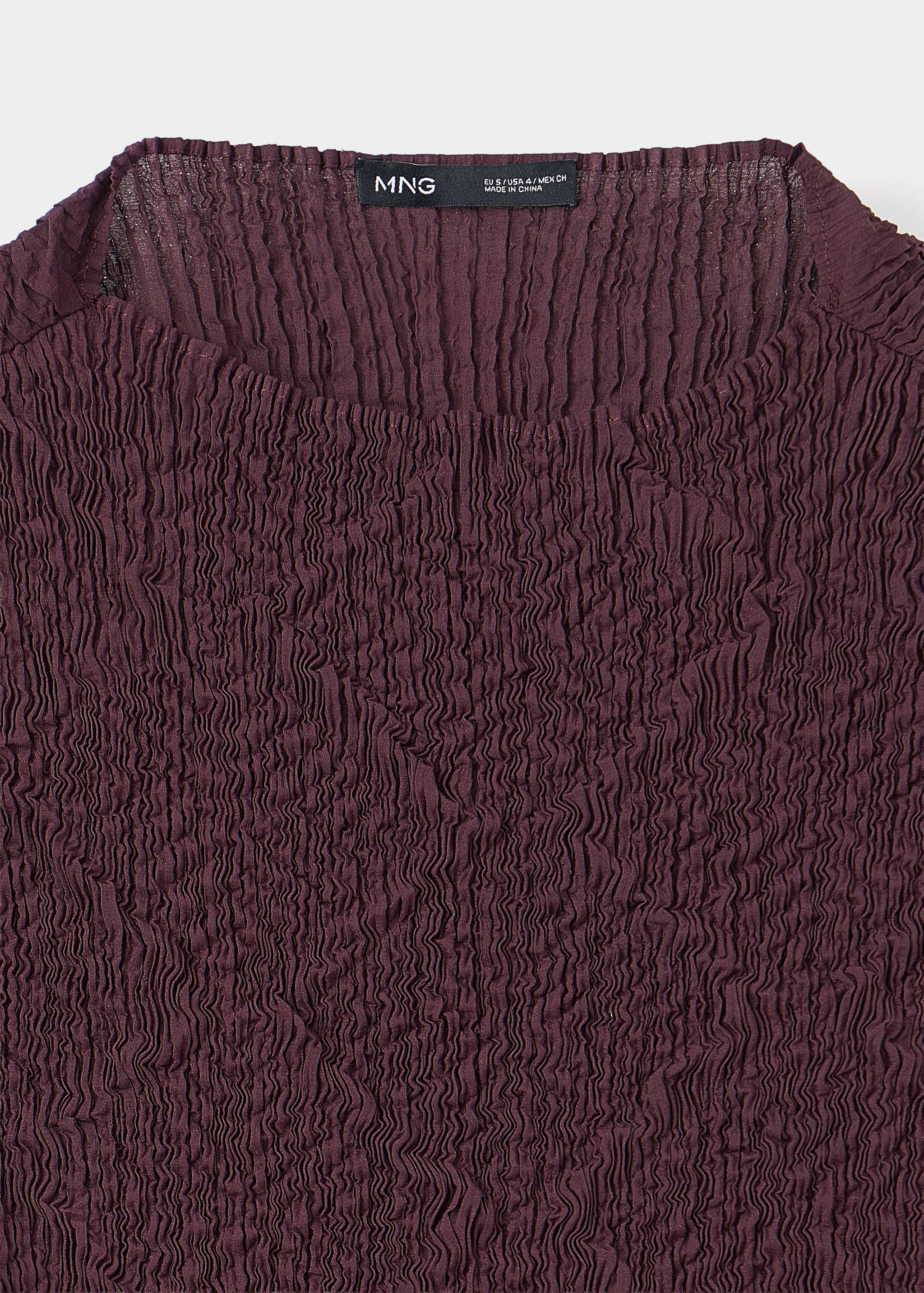 Vestido evasé combinado textura - Detalle del artículo 8