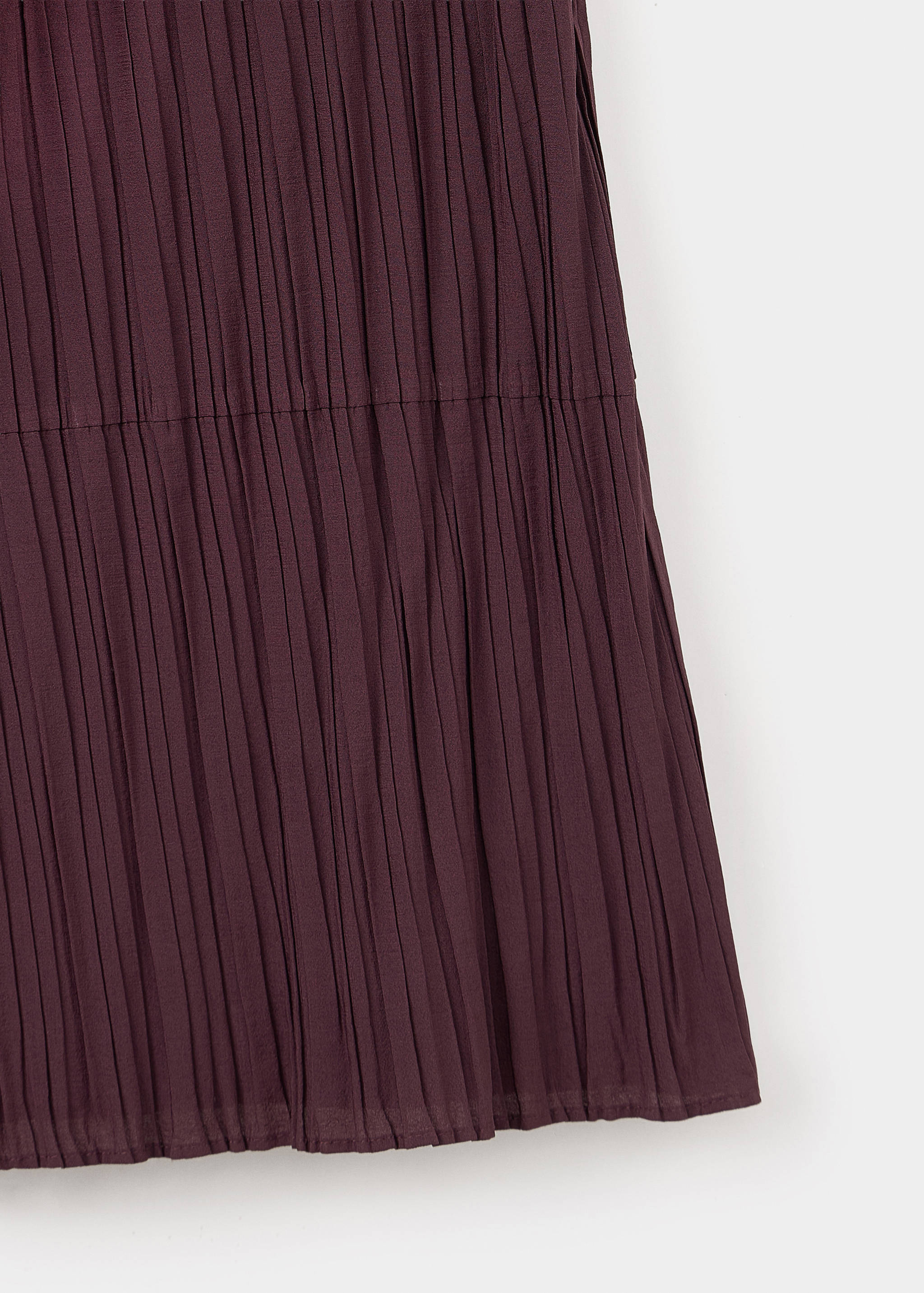 Vestido evasé combinado textura - Detalle del artículo 0