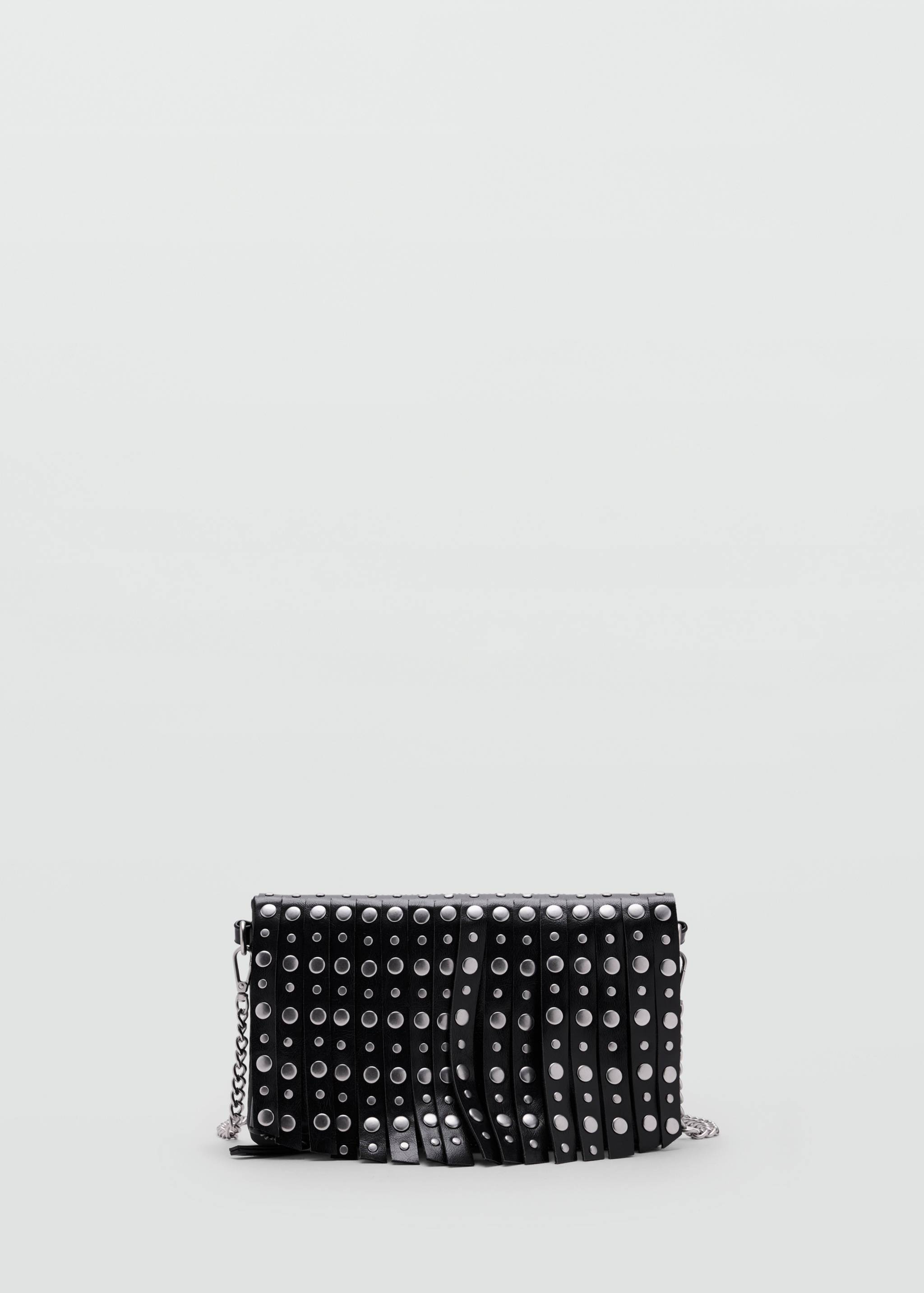 Fringed, studded shoulder bag - Article without model