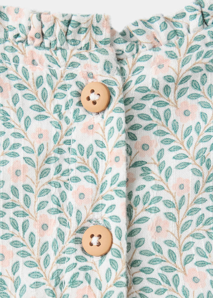 100% cotton printed romper - thumbnail 3