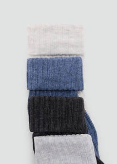 4 pack mixed socks — Medium Heather Grey 3