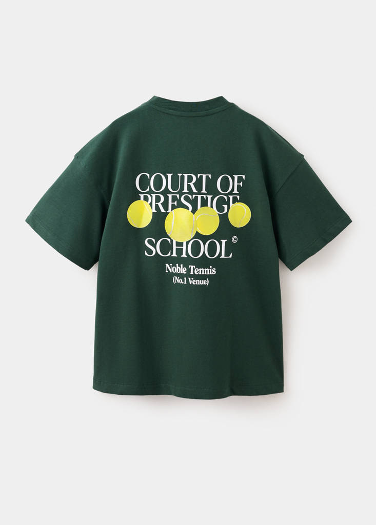 Printed oversize t-shirt — Dark Green
