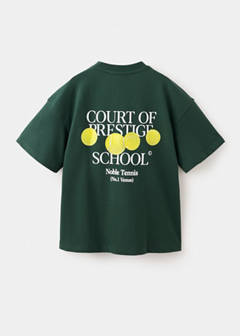 Printed oversize t-shirt — Dark Green 6