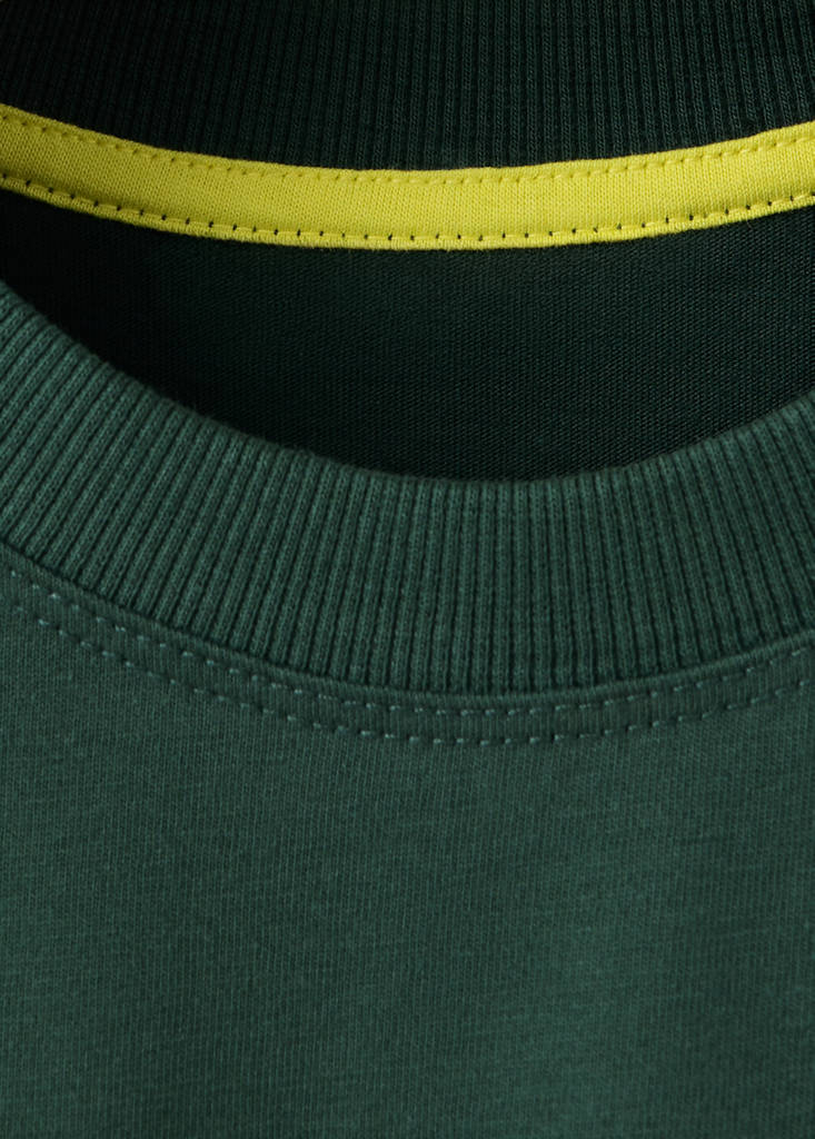 Printed oversize t-shirt — Dark Green