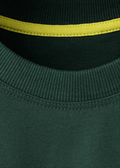 Printed oversize t-shirt — Dark Green 4