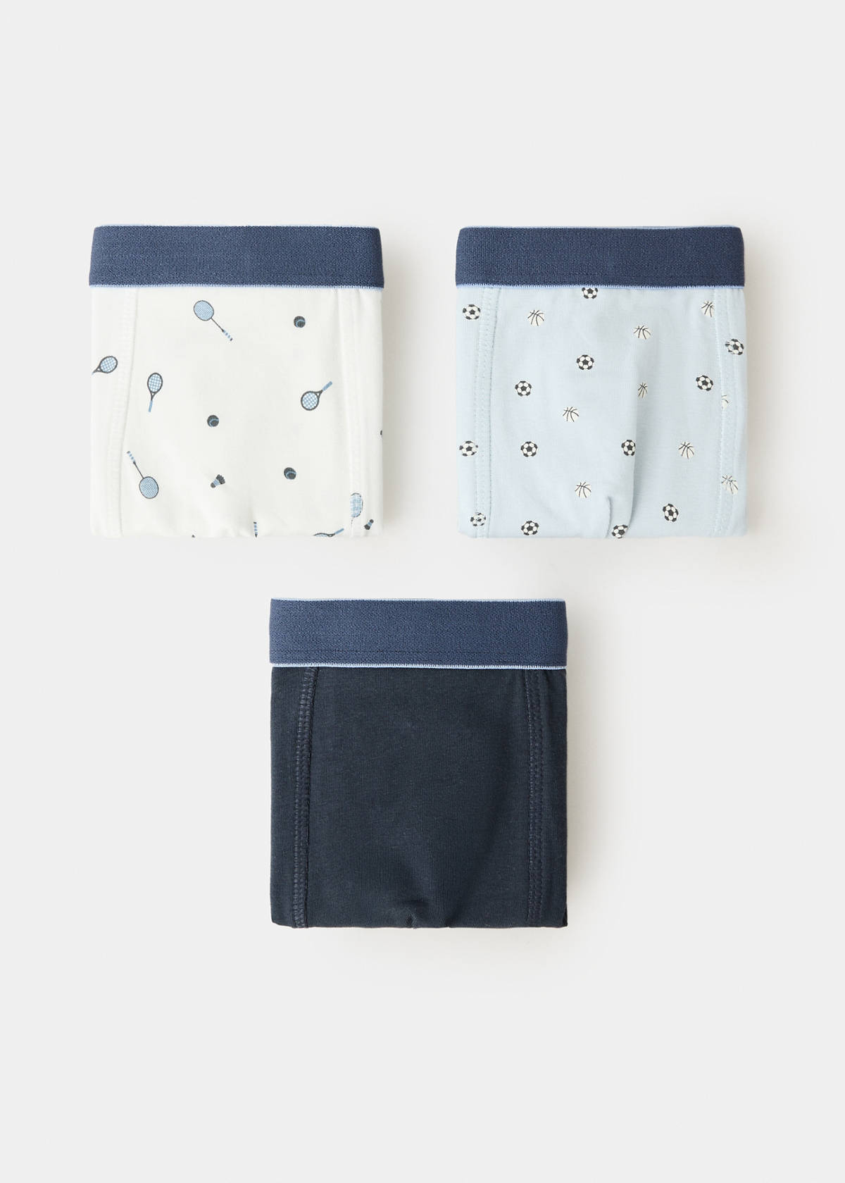 3-pack combined briefs — Navy
