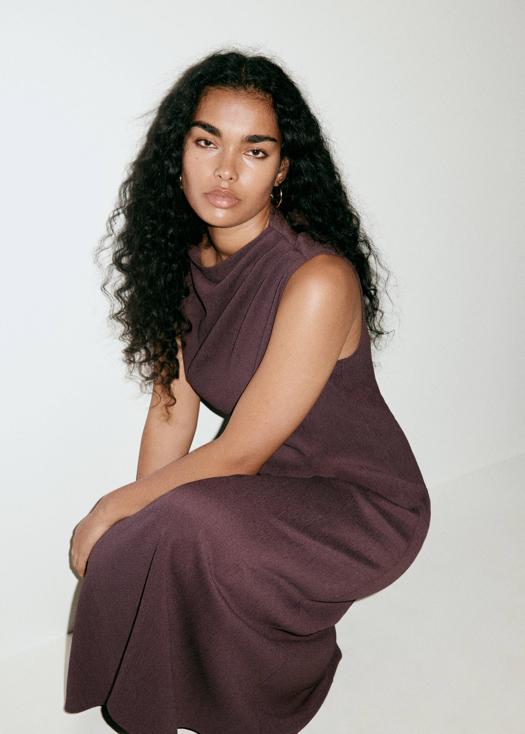 Robe texturée détails froncés - Détail de l'article 4