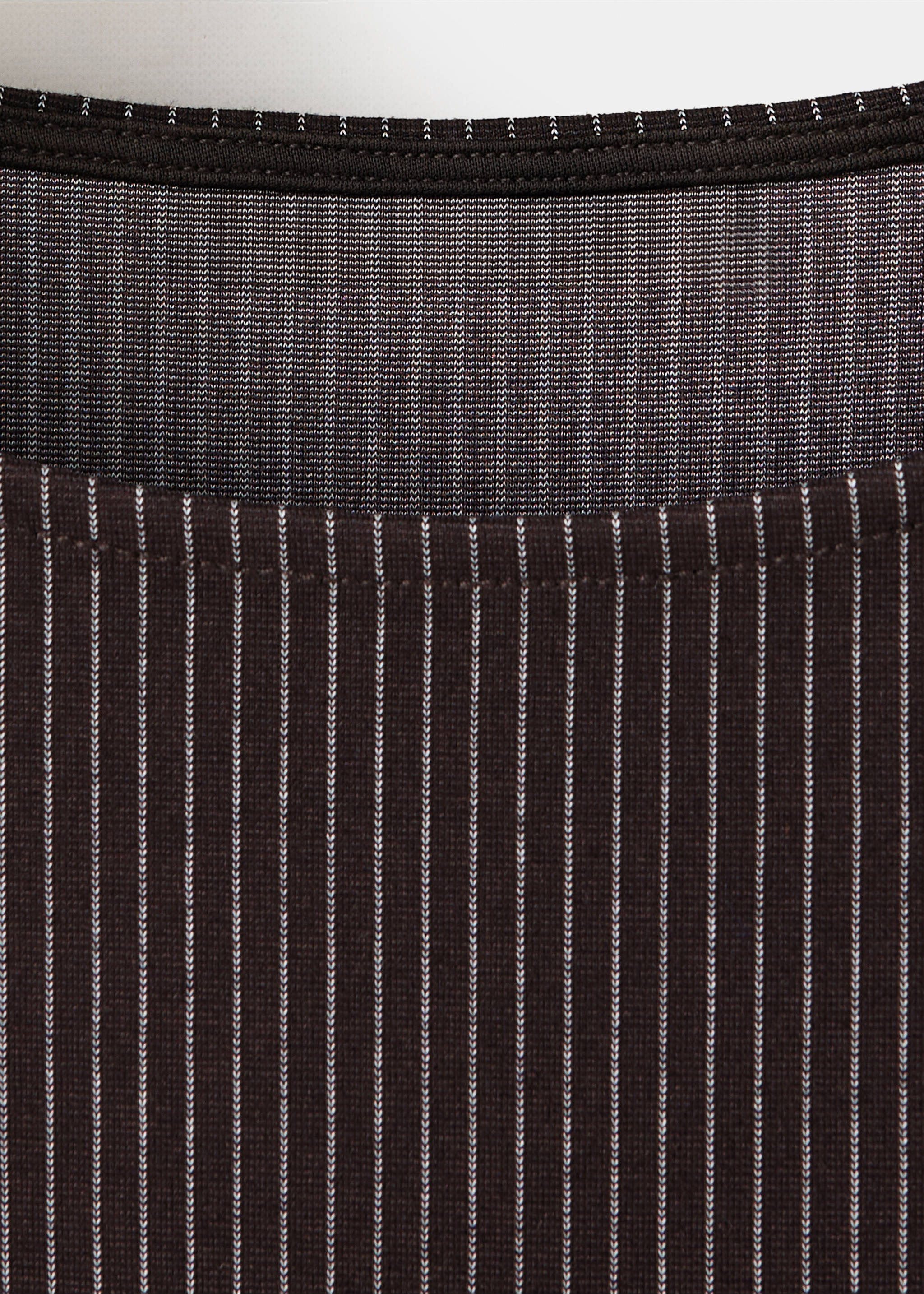 Vestido rayas detalle costuras - Detalle del artículo 8, Marrón. Ref: 37044071-00.