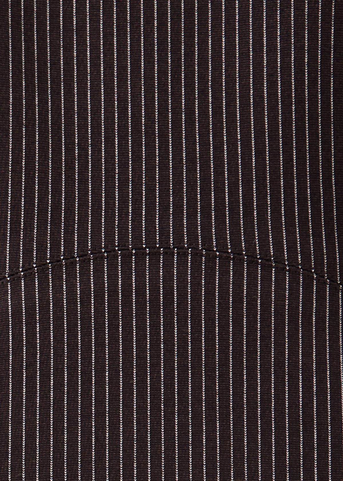 Striped dress with stitching detail — Brown
