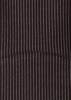 Striped dress with stitching detail — Brown 7
