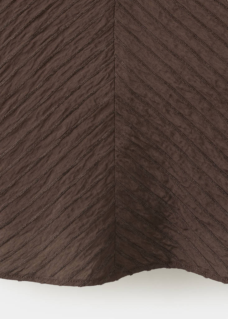 Textured halter top — Brown
