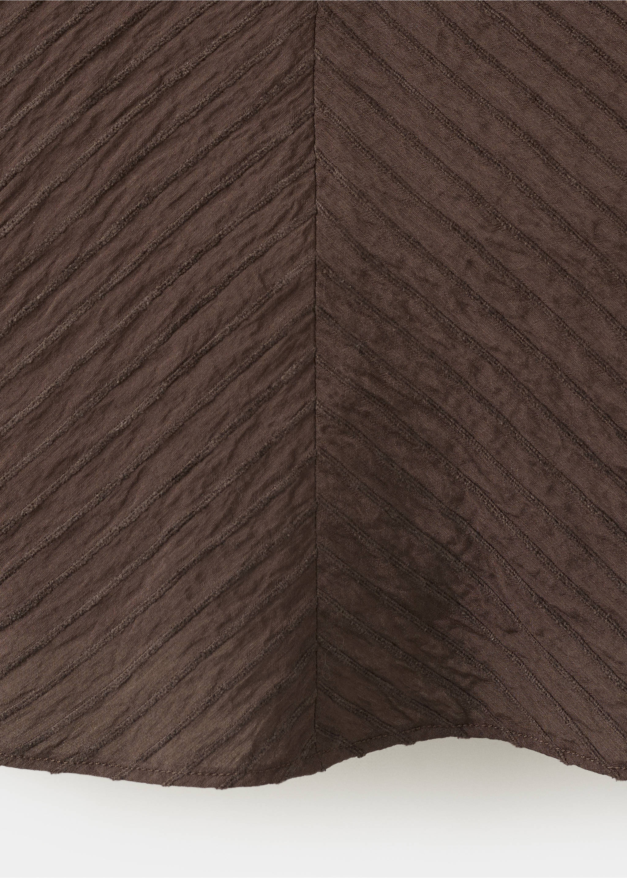 Textured halter top - Details of the article 0, Brown. Ref: 37044072-00.