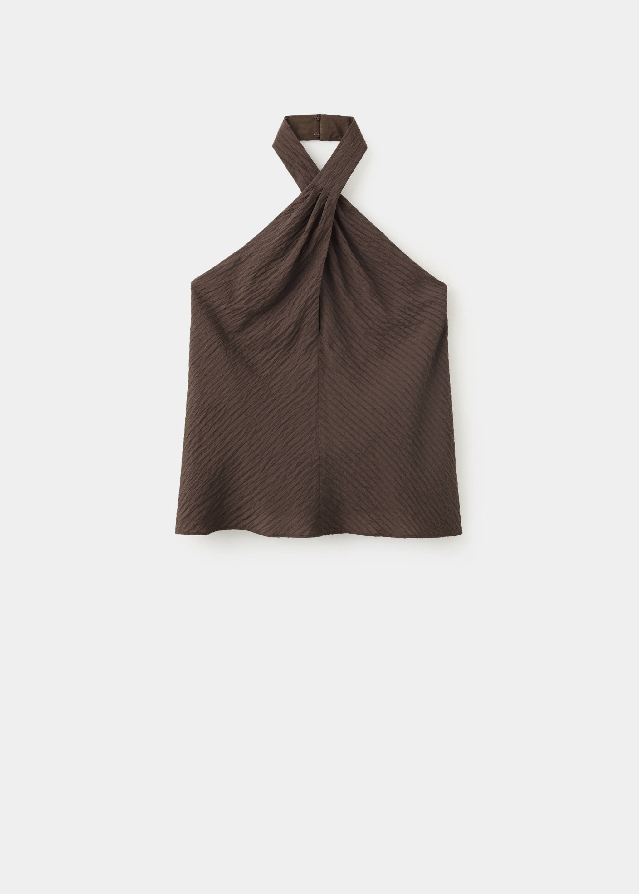 Textured halter top - Article without model