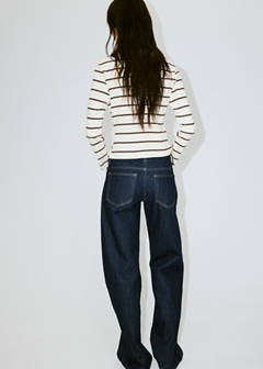Stripped knit cardigan — Ecru 3