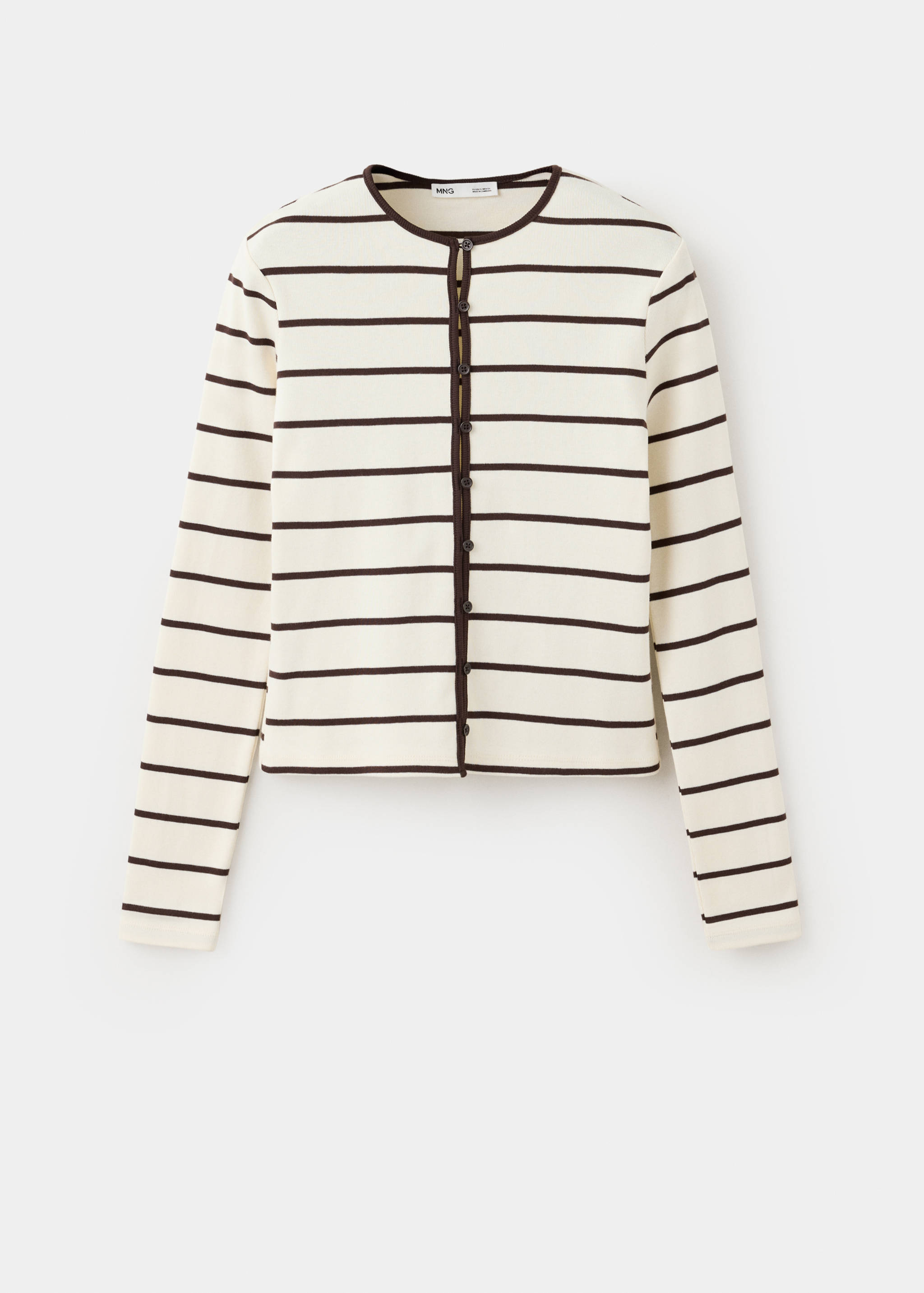Stripped knit cardigan - Article without model