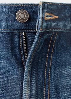 Mid-rise straight jeans — Dark Blue 6