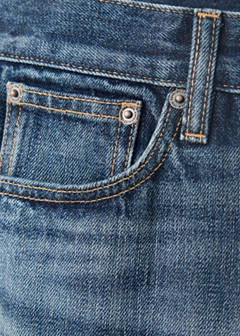 Mid-rise straight jeans — Dark Blue 7