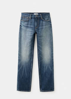 Mid-rise straight jeans — Dark Blue 5
