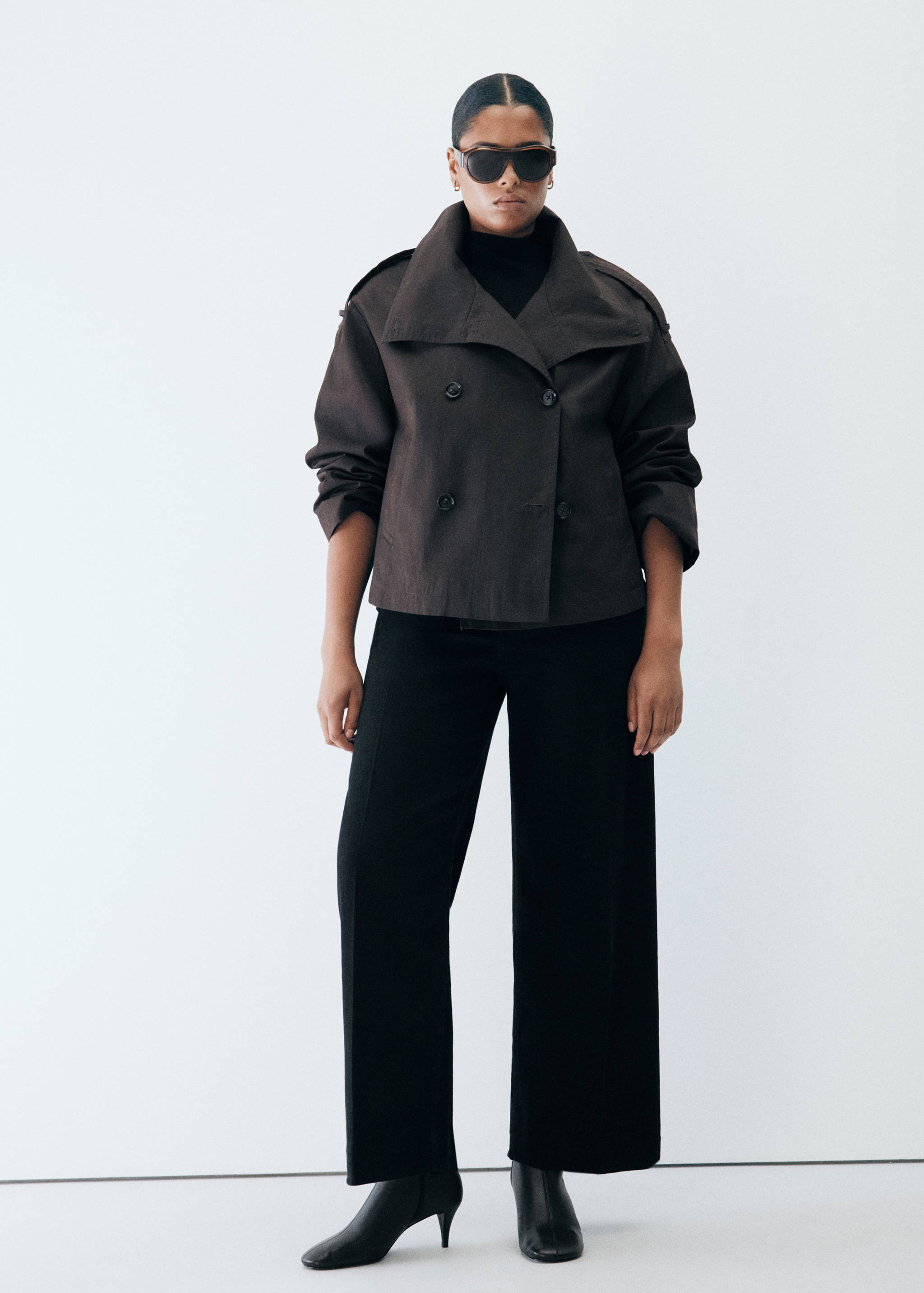 High-waisted wideleg jeans - Details of the article 5
