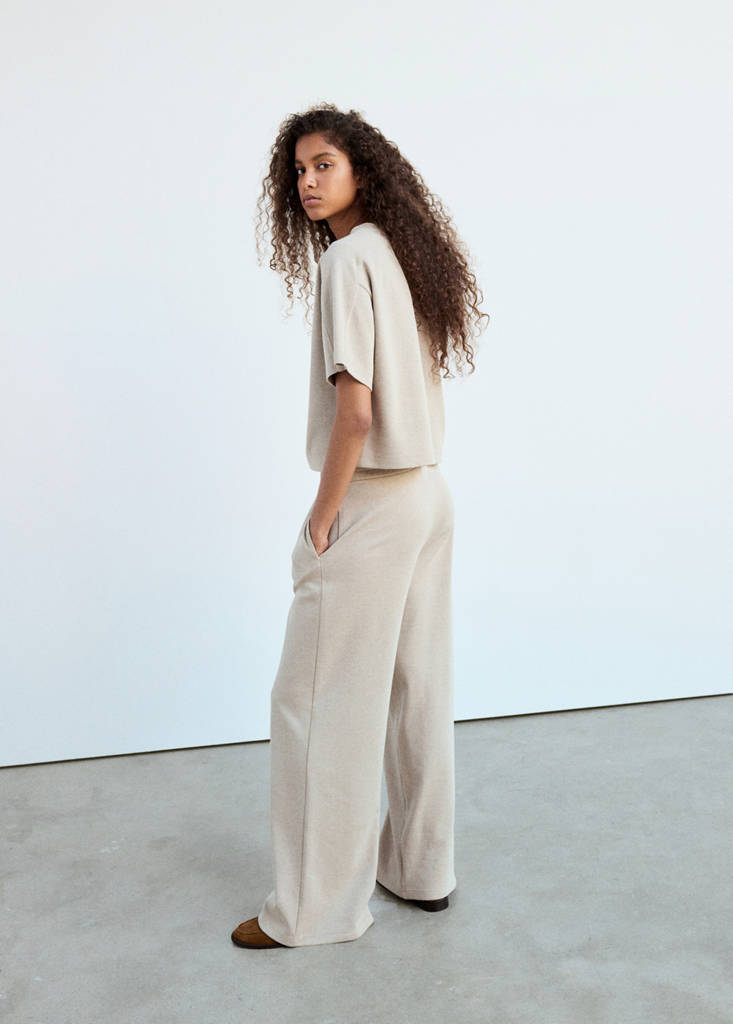 Seam detail T-shirt — Ecru