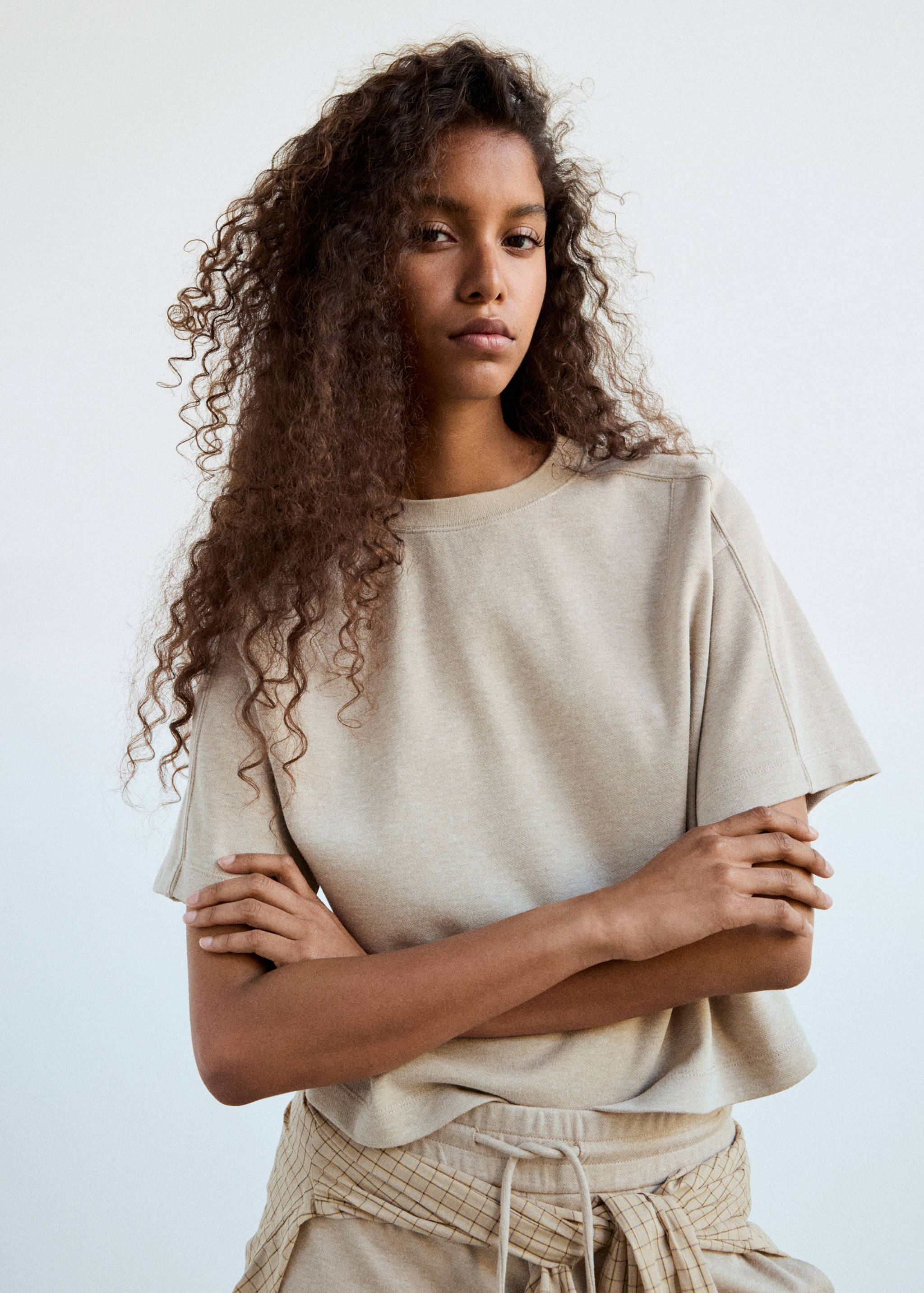Seam detail T-shirt - Details of the article 1