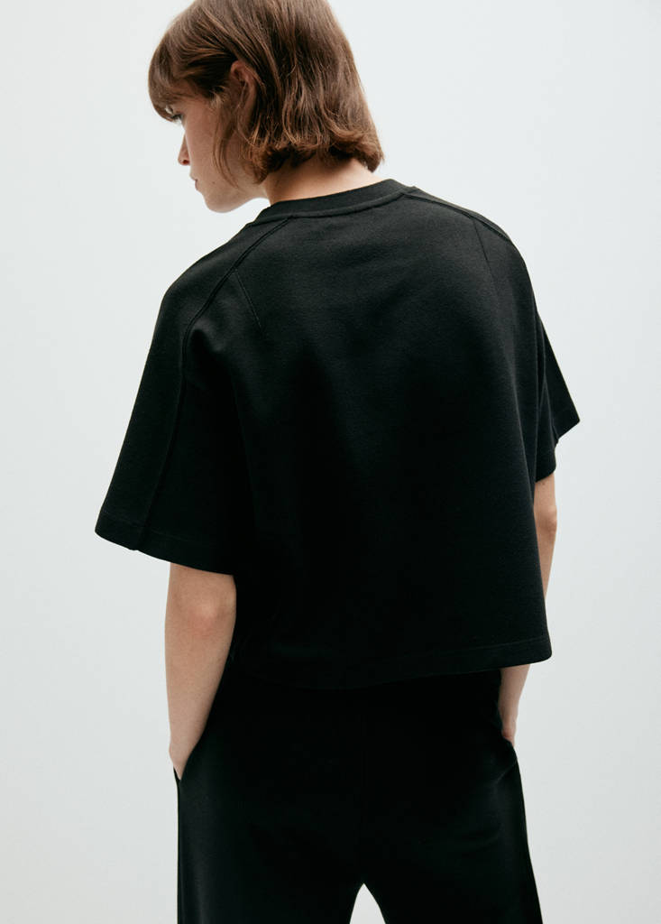 Seam detail T-shirt — Black