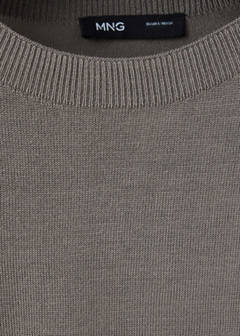 Belted knitted waistcoat — Medium Brown 11